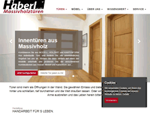 Tablet Screenshot of haberltueren.at